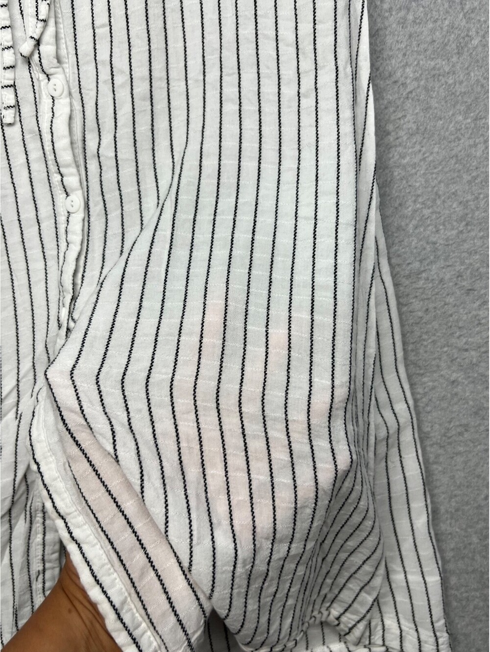 PAZZO Button Up Shirt Dress Womens S Striped Beach Simple Casual - Picture 6 of 9